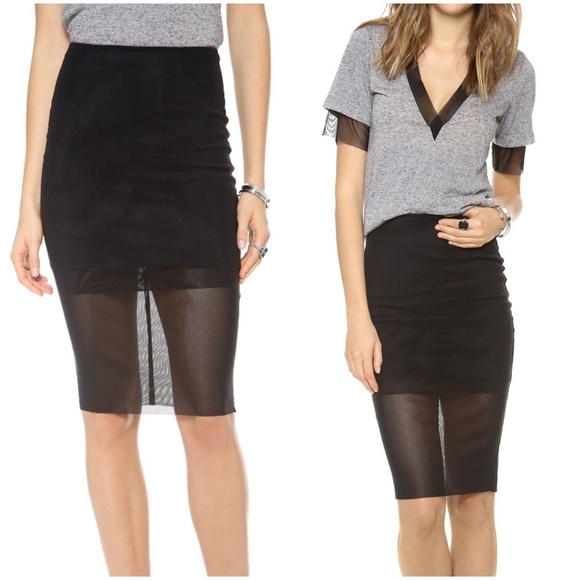 Bec & Bridge Dresses & Skirts - Bec & Bridge Kathy Mesh Pencil Skirt